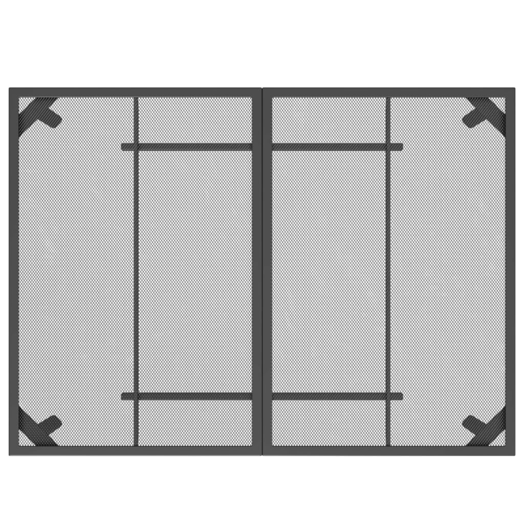 NNEVL Garden Table Anthracite 110x80x72 cm Steel Mesh